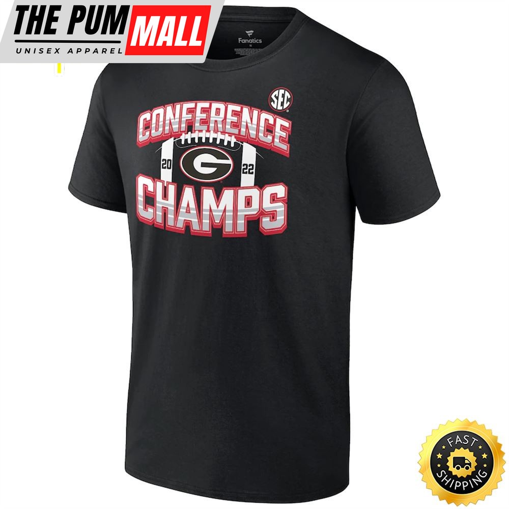 Georgia Bulldogs 2025 SEC Football Conference Champions Icon Bold T-Shirt