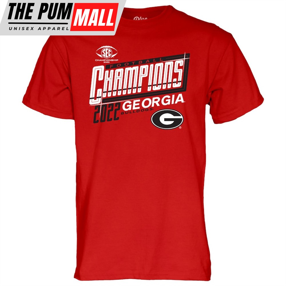 Georgia Bulldogs 2025 Sec Football Conference Champions Locker Room T-Shirt