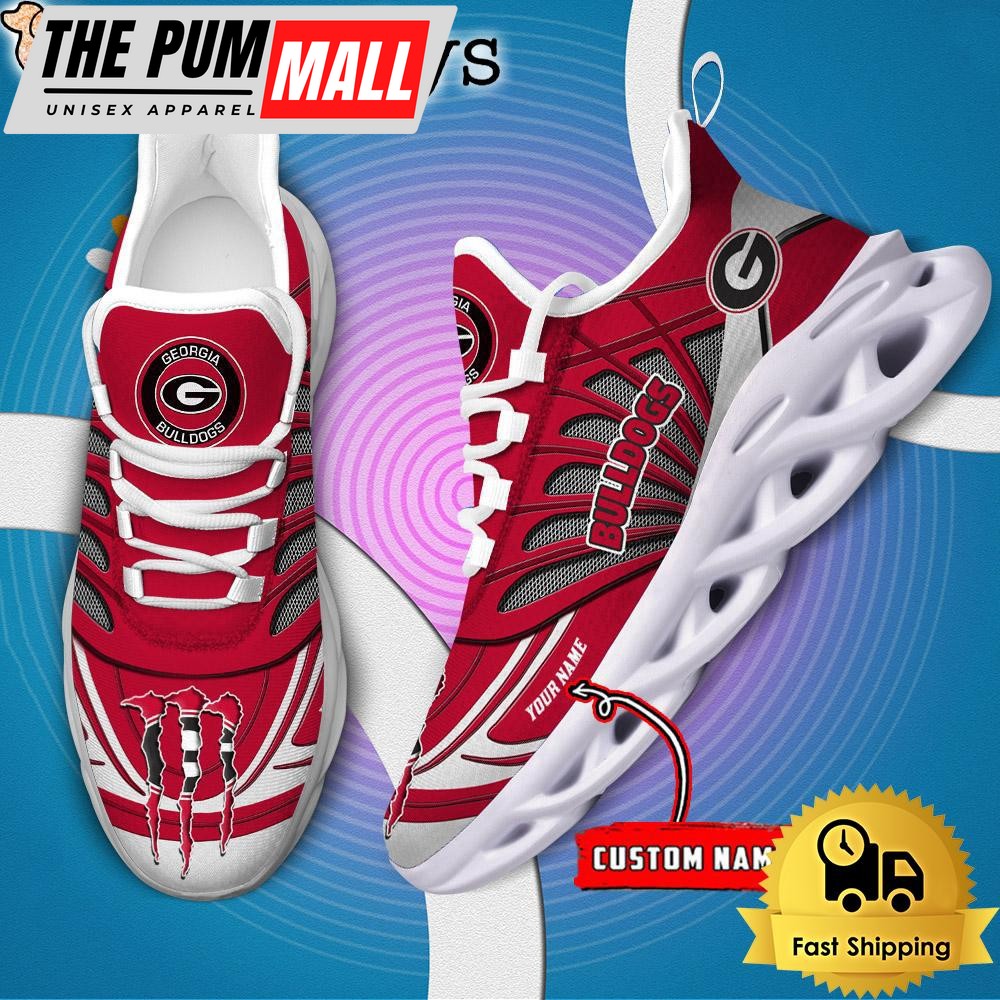 Georgia Bulldogs Custom Max Soul Shoes Sneaker