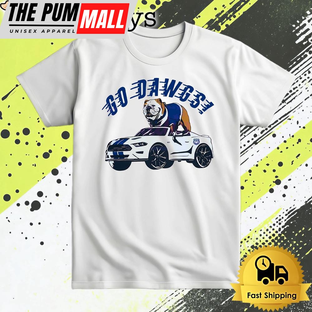 Georgia Bulldogs Football Go Dawgs Blue T Shirt