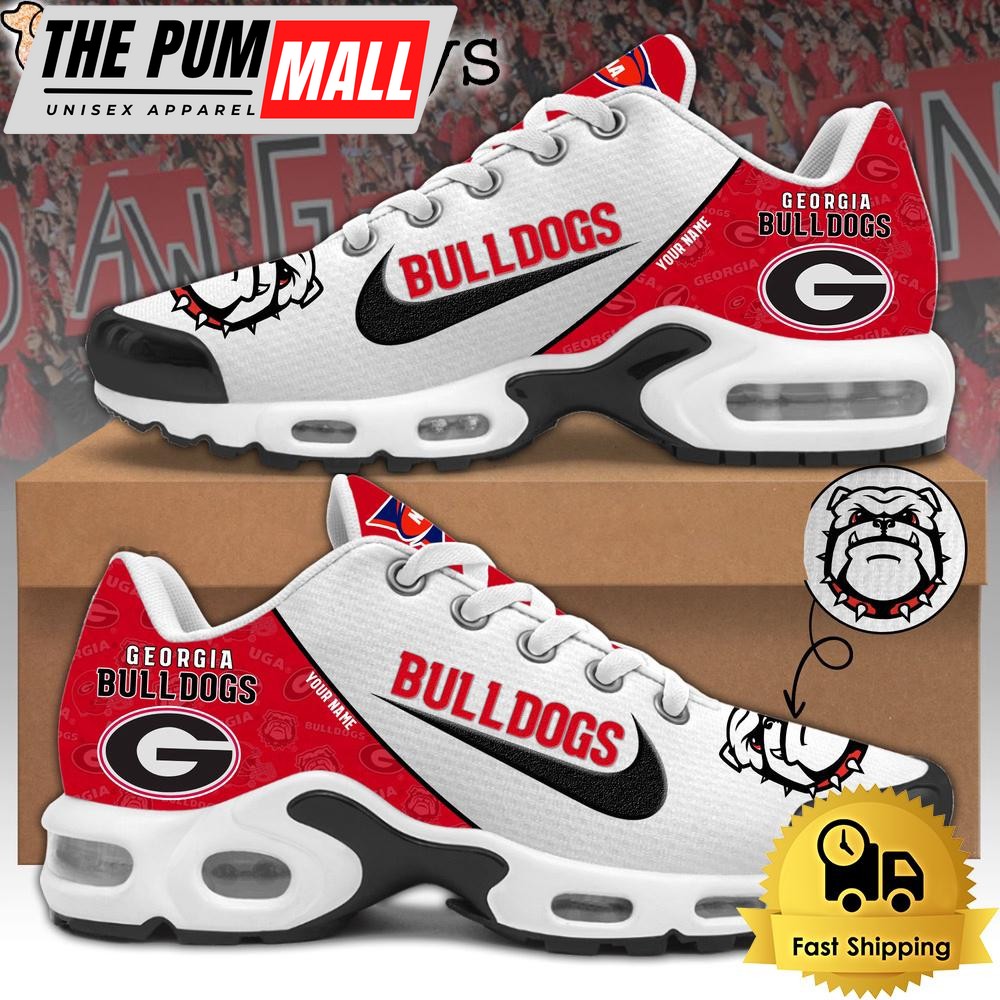 Georgia Bulldogs Football Mascot Symbol Custom Air Max Plus Shoes