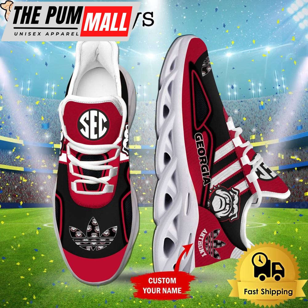 Georgia Bulldogs Mascot Custom Max Soul Shoes