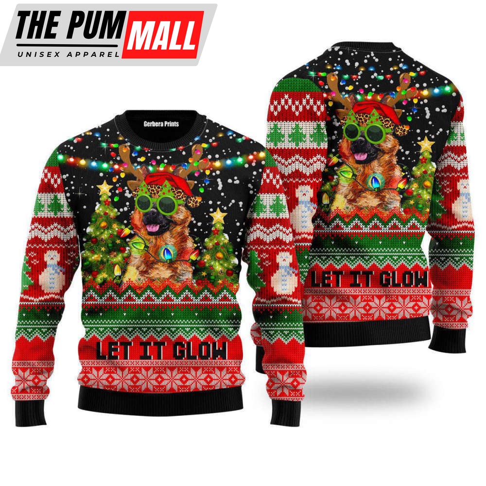 German Shepherd Dog Christmas ‌ Ugly Christmas Sweater For Men & Women