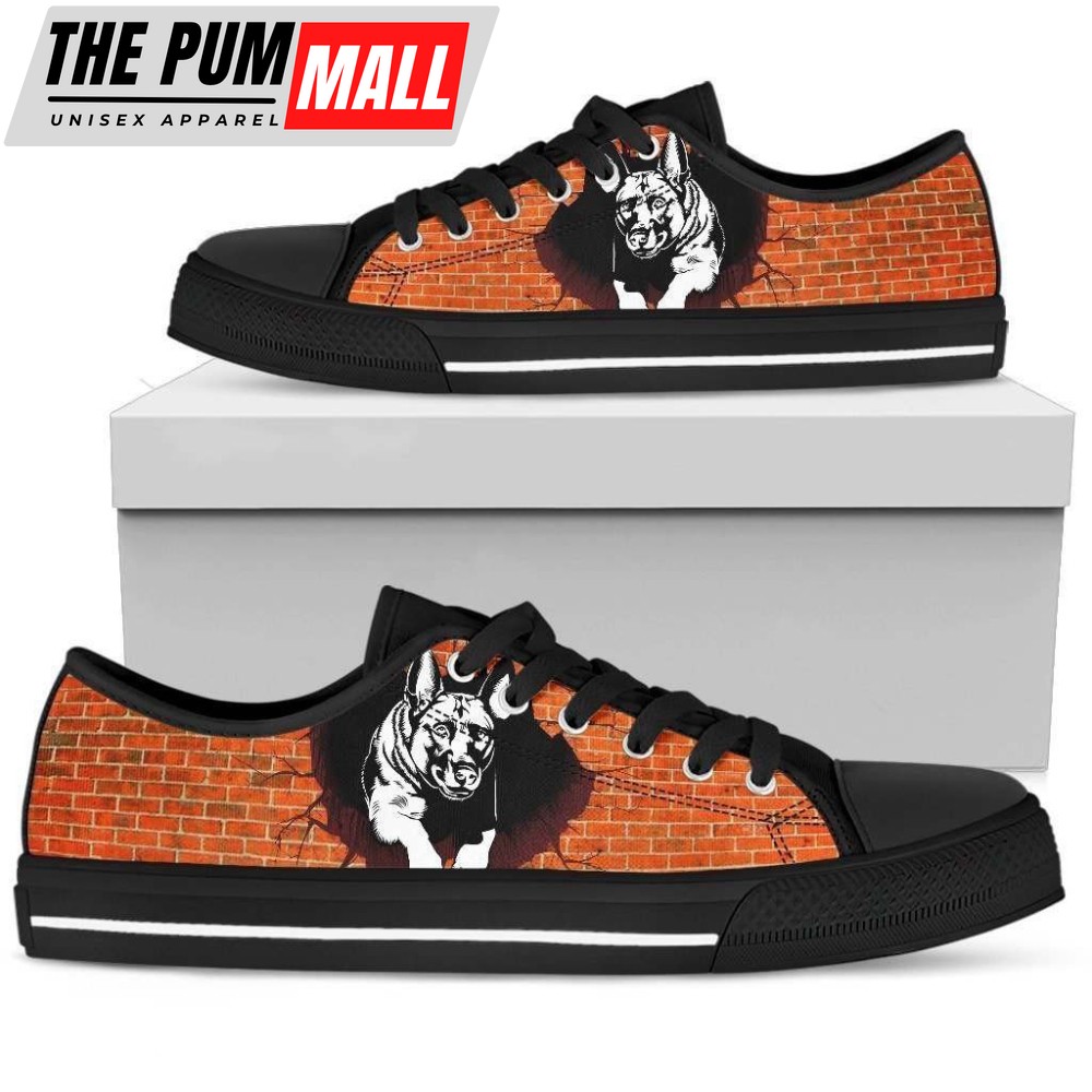 German Shepherd-Inspired Women’s Low Top Shoe: Sleek and Stylish