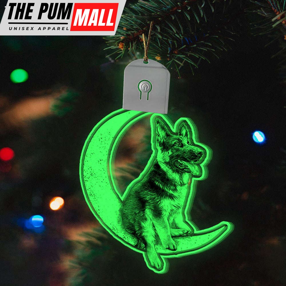 German Shepherd Led Ornament Light Up Christmas Tree Ornament, Tree Decoration Ideas Limited Edition