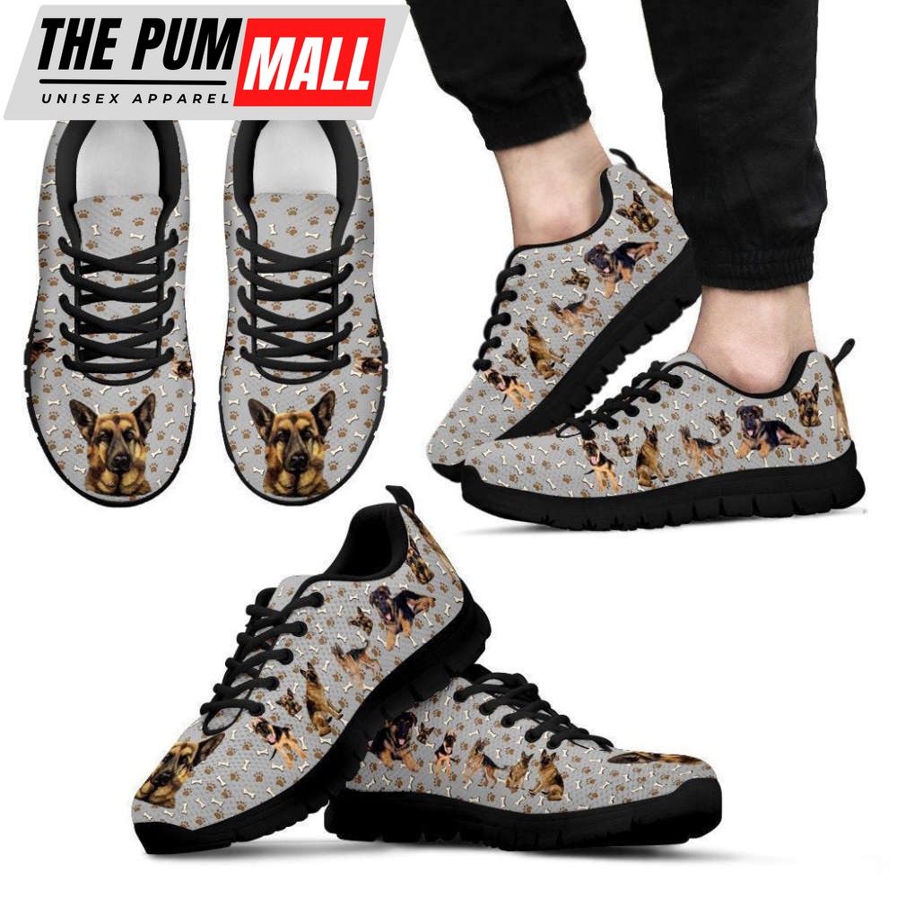 German Shepherd Sneakers Comfortable Walking Running Lightweight Casual Shoes For Pet Lover