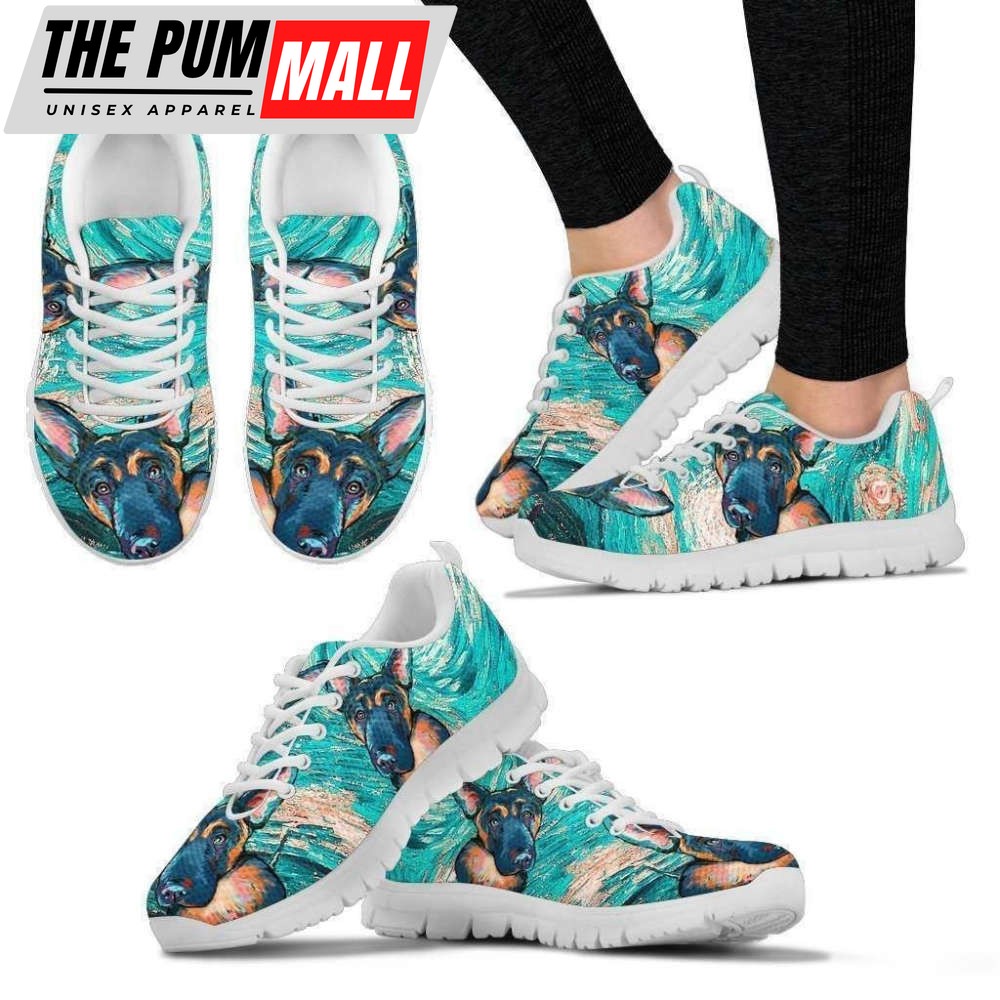 German Shepherd Women’s Sneakers Comfortable Walking Running Lightweight Casual Shoes For Pet Lover
