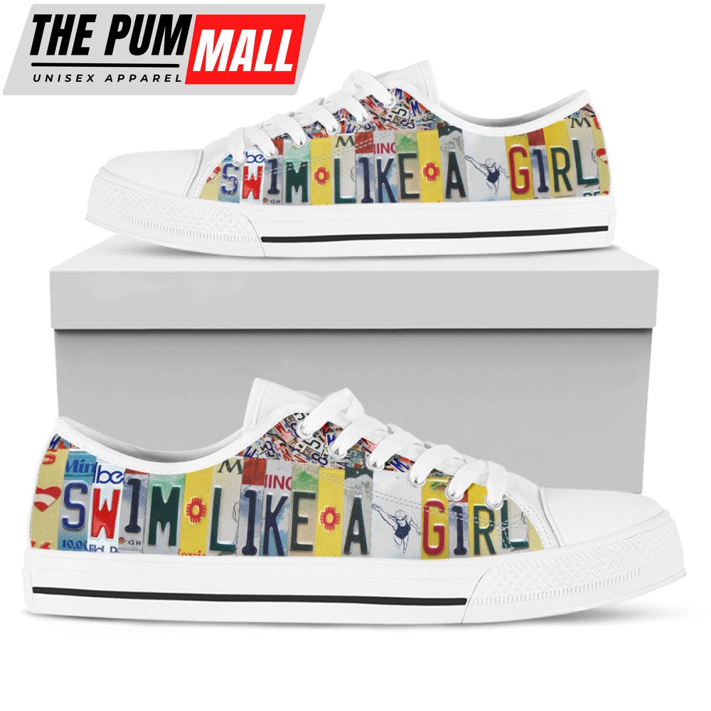 Get Ahead with Swim Like A Girl Canvas Shoes – Dive into Style!