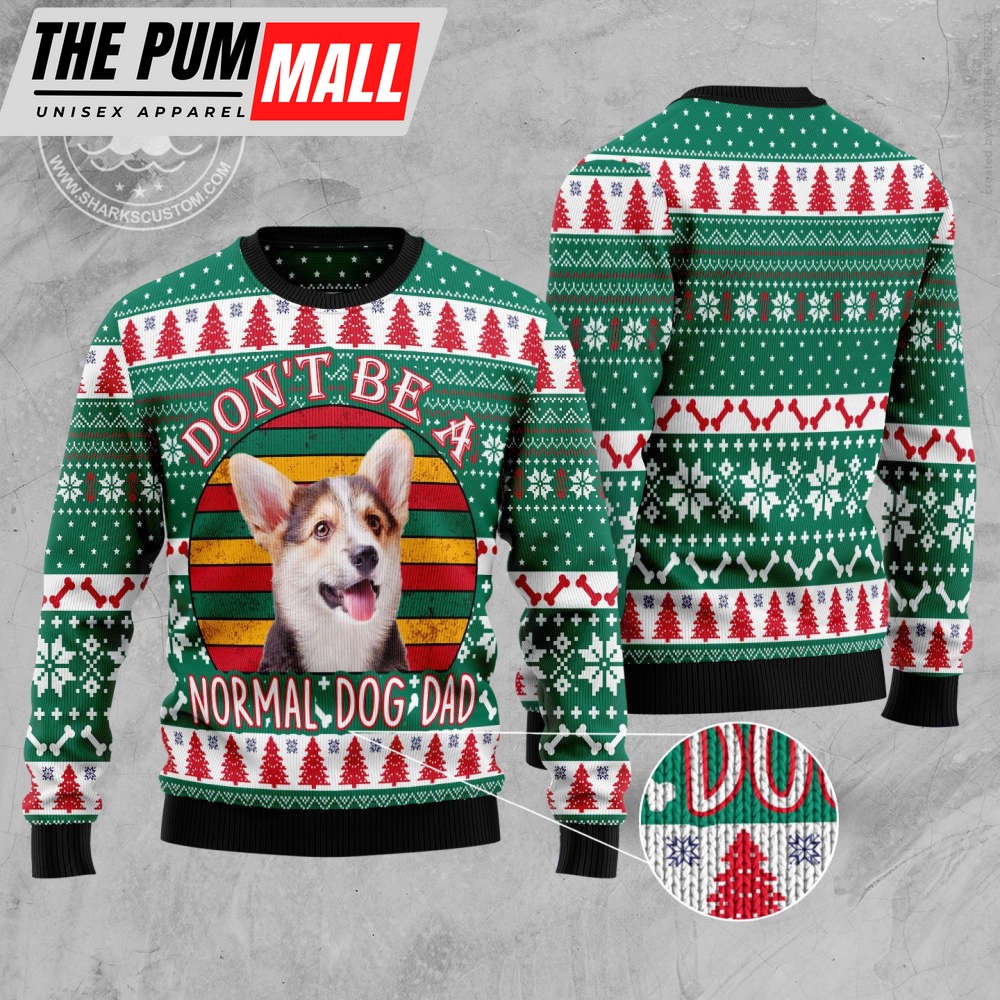 get-festive-with-a-welsh-corgi-dog-dad-ugly-christmas-sweater-vd9ghywr Get Festive with a Welsh Corgi Dog Dad Ugly Christmas Sweater!
