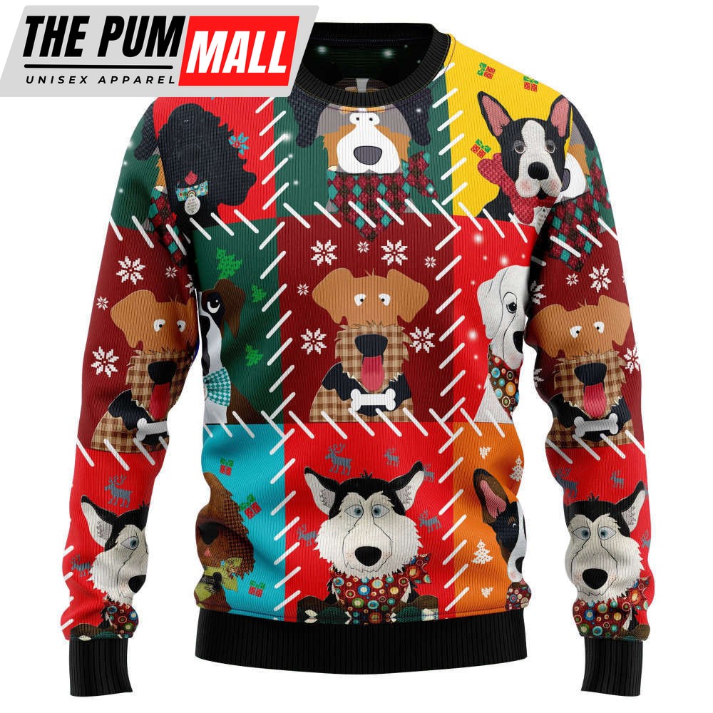 Get Festive with Dog Face Ugly Christmas Sweater – Perfect for the Holidays!
