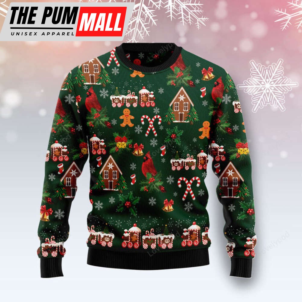 Get Festive with Love Cardinal Ugly Christmas Sweater – Gift For Christmas