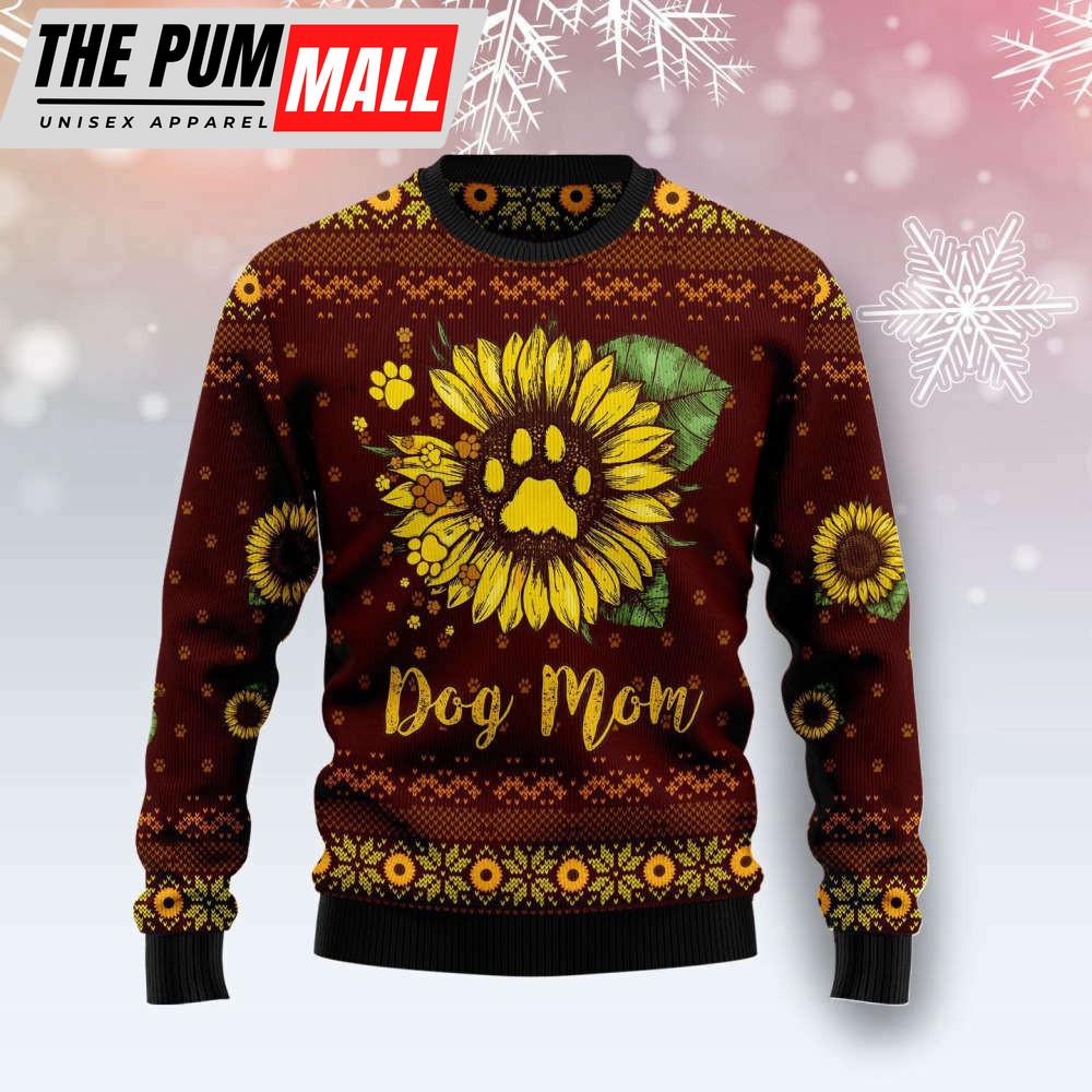 Get Festive with the Dog Mom Ugly Christmas Sweater – Perfect Holiday Gift!
