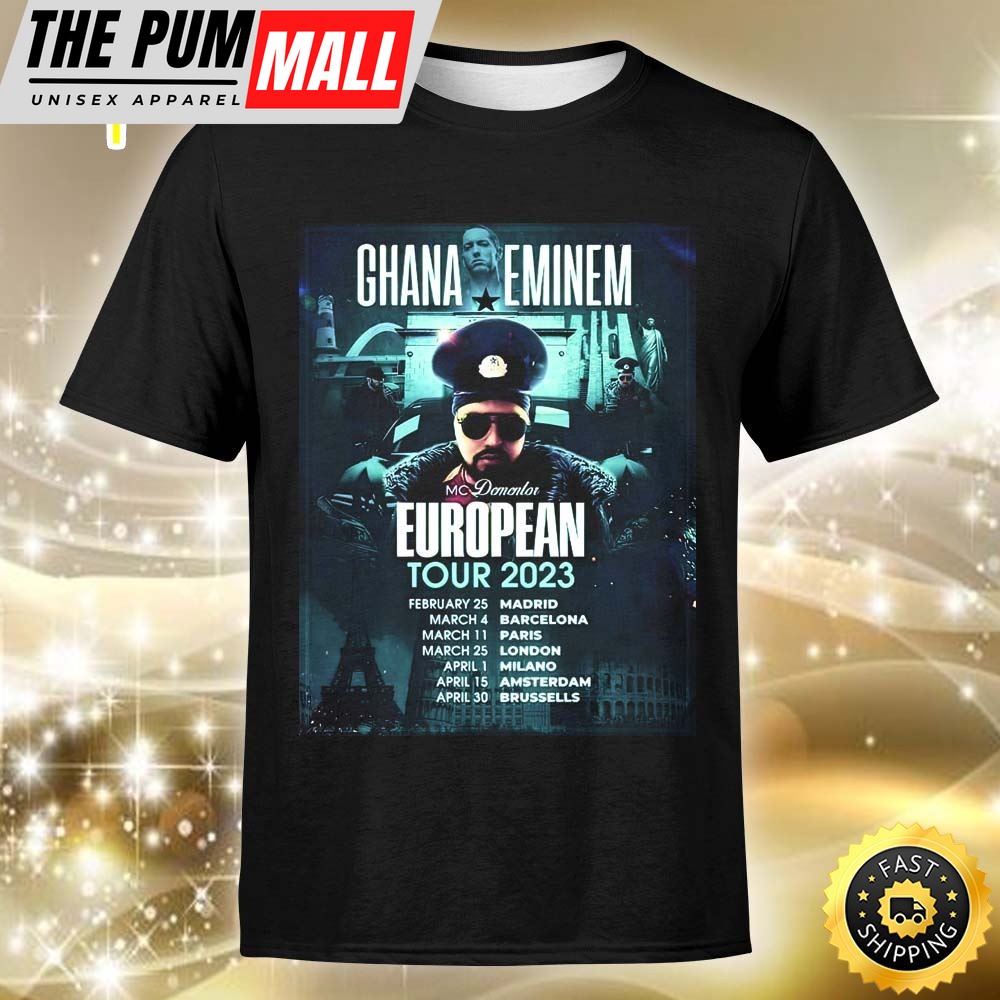Ghana Eminem Europe Tour 2025 Unisex T-shirt