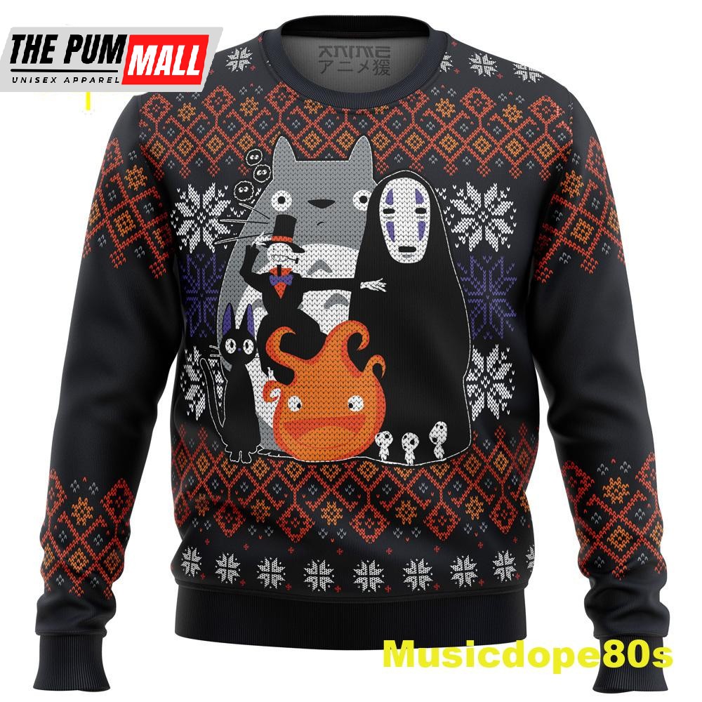 Ghibli Miyazaki Ugly Christmas Sweater