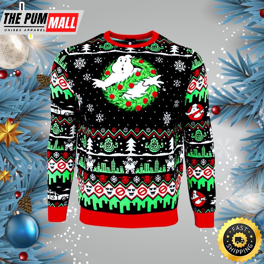 Ghostbusters Ugly Christmas Sweater
