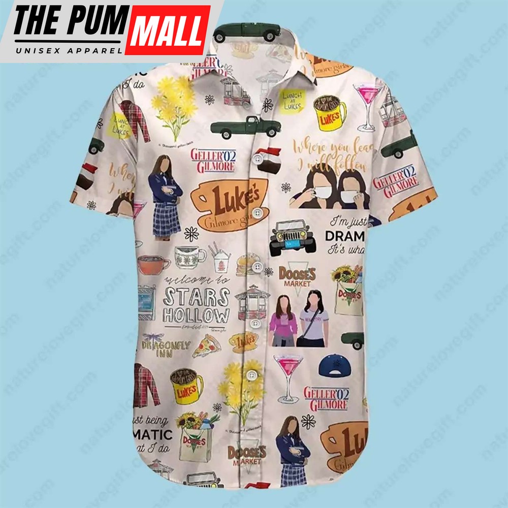 Gilmore Girls Stars Hollow Lukes Gilmore Girls Hawaiian Shirt