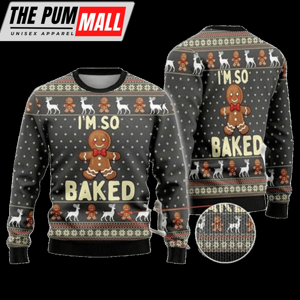 Gingerbread Man Ugly Christmas Sweaters, Unisex Crewneck Sweater, Gift For Christmas