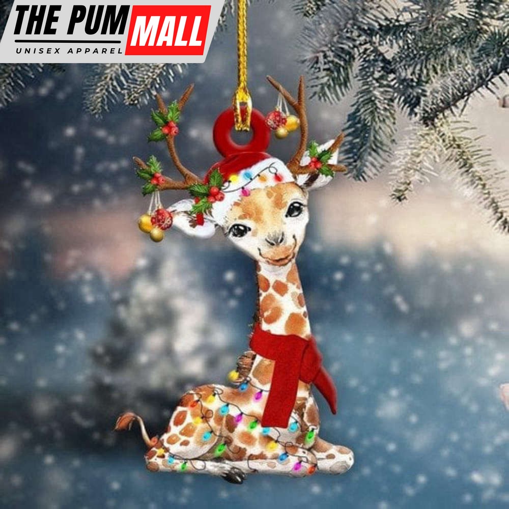 Giraffe Christmas Ornament Cute Animal Merry Christmas Decorations Xmas Limited Edition