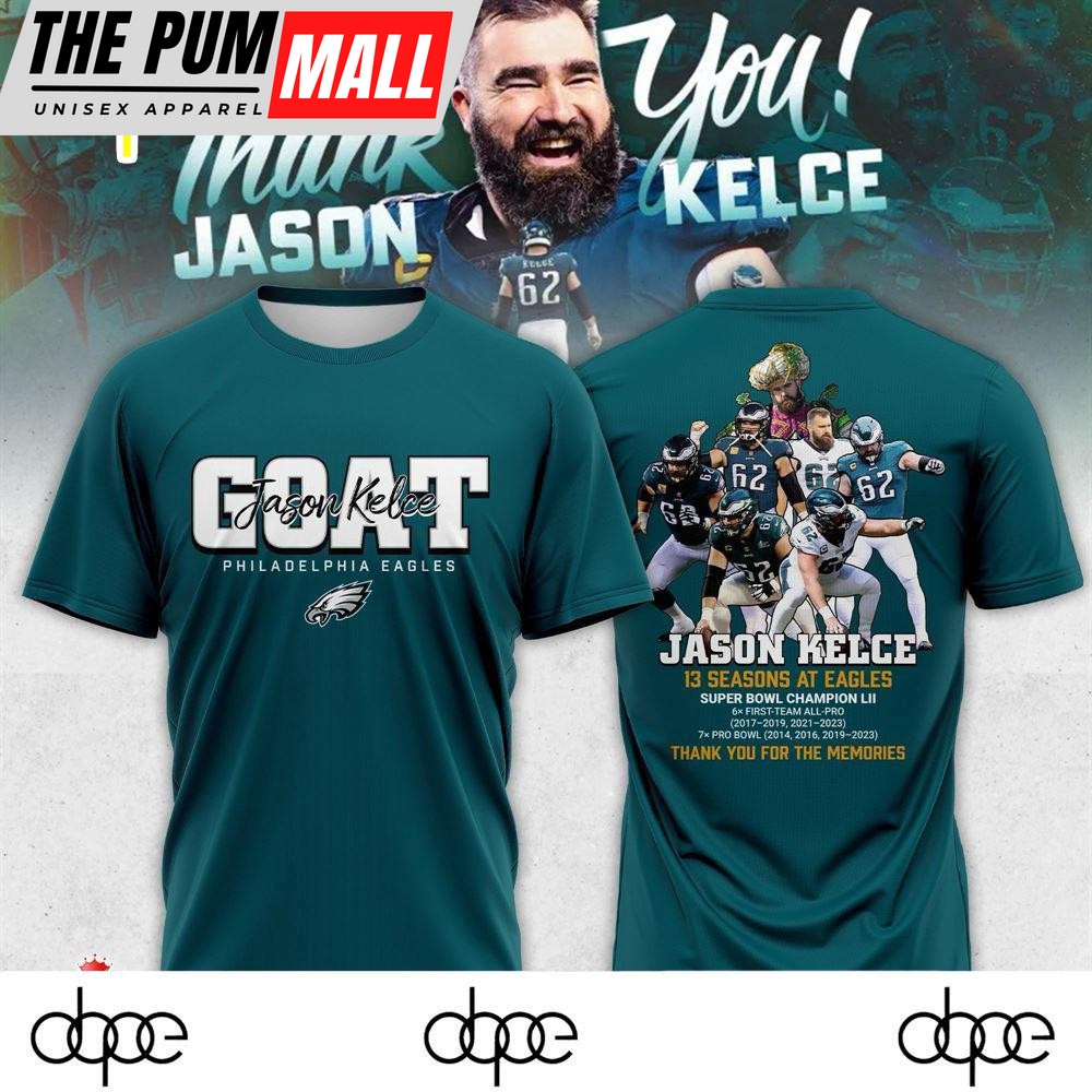 Goat Jason Kelce Philadelphia Eagles Shirt