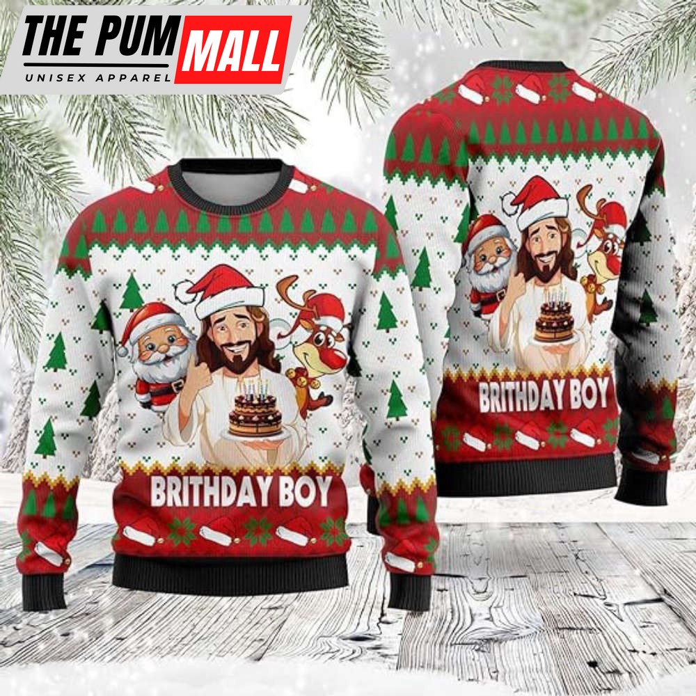 God Christmas Sweaters, Birthday Ugly Christmas Sweater, Best Gift For Christmas