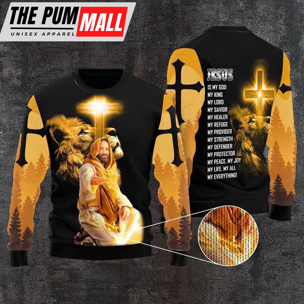 God Jesus Is My Everything Ugly Christmas Sweater, Gift For Men And Women