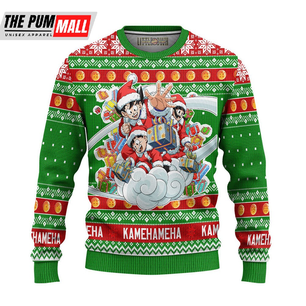 Goku Gohan Chi Chi Dragon Ball Ugly Christmas Sweater