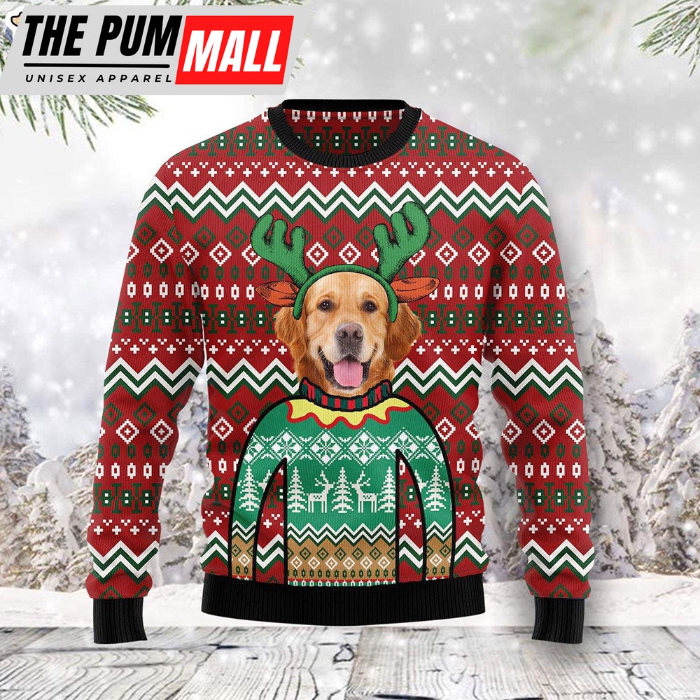 Golden Retriever Christmas Awesome Dog Lover Family Ugly Christmas Sweater Gifts