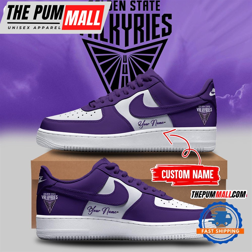 Golden State Valkyries WNBA 2024 Air Force 1 Shoes Sneaker