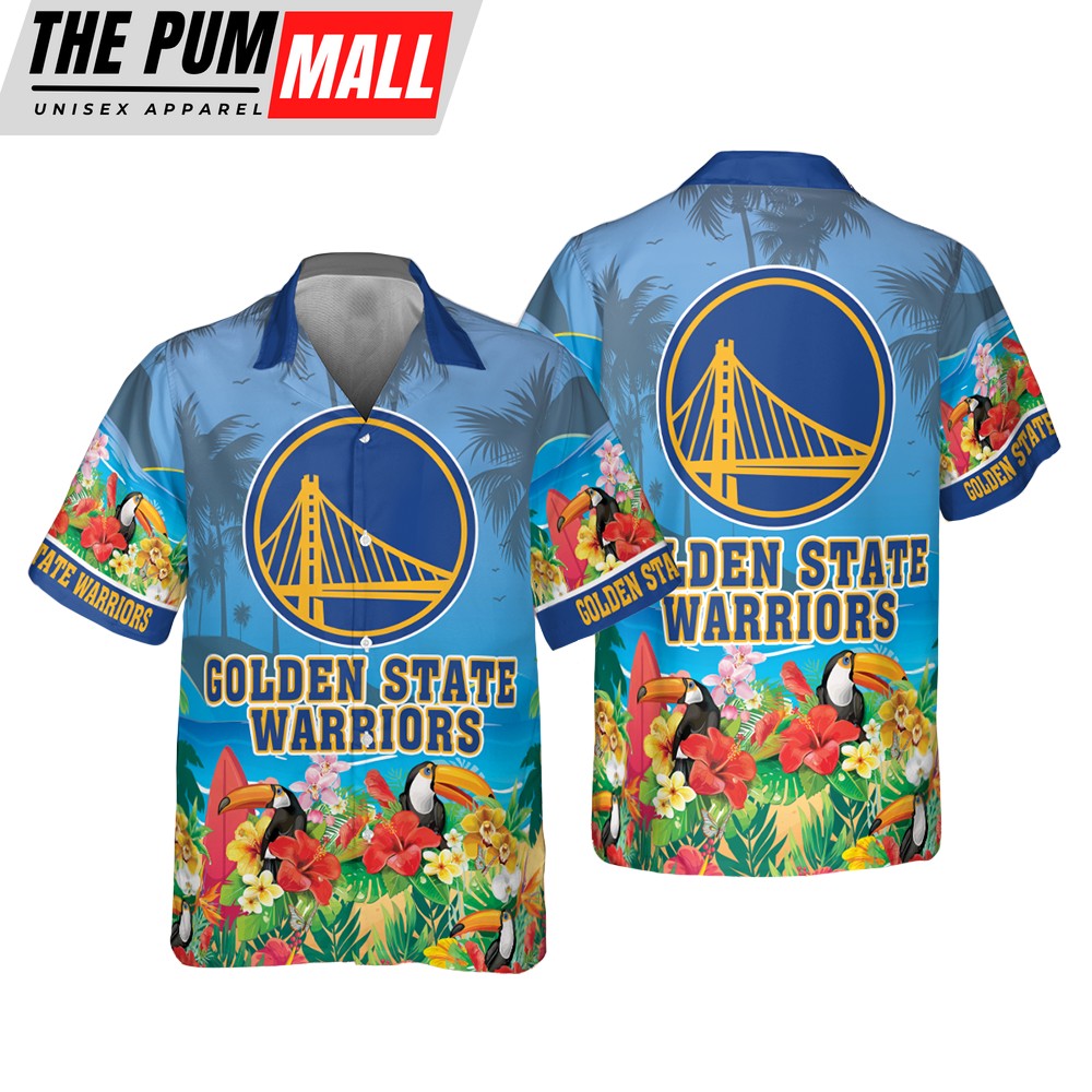 Golden State Warriors Tropical Island Summer Hawaiian Shirt