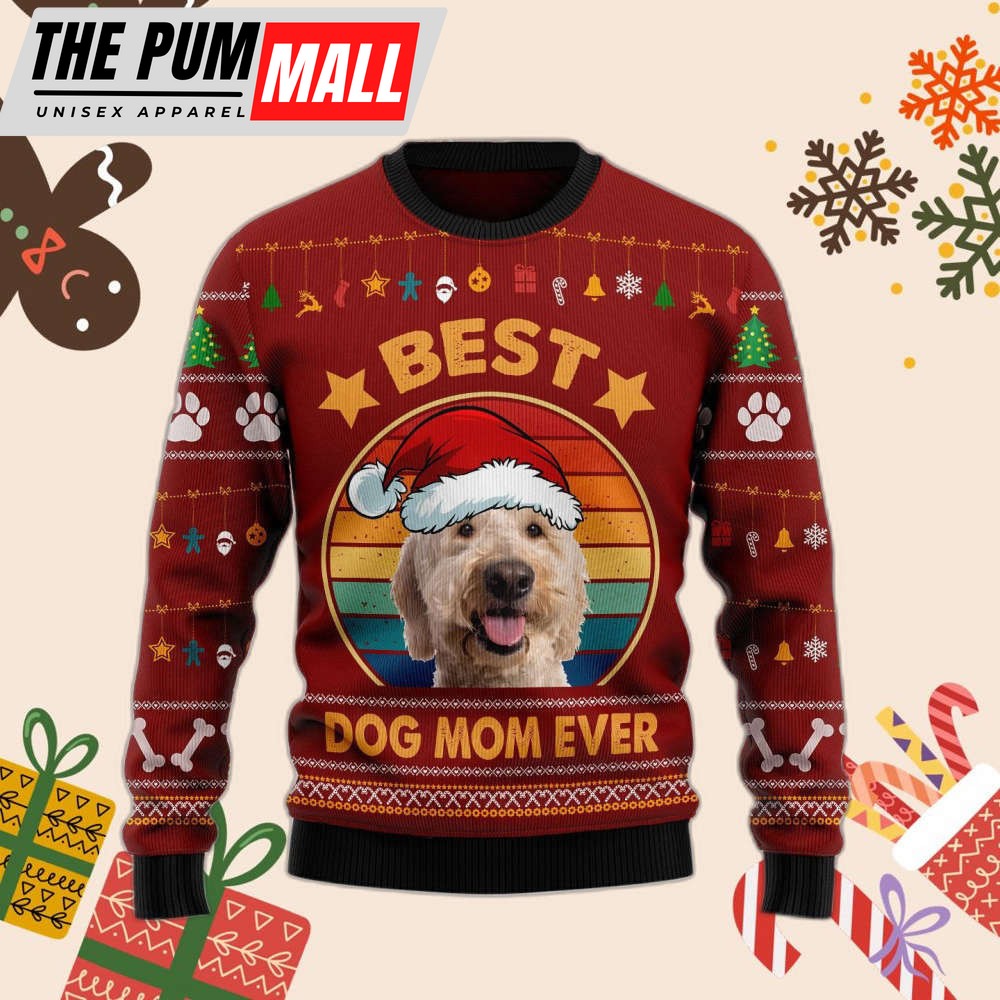 Goldendoodle Best Dog Mom Ever Ugly Christmas Sweater – Christmas Gifted Sweater