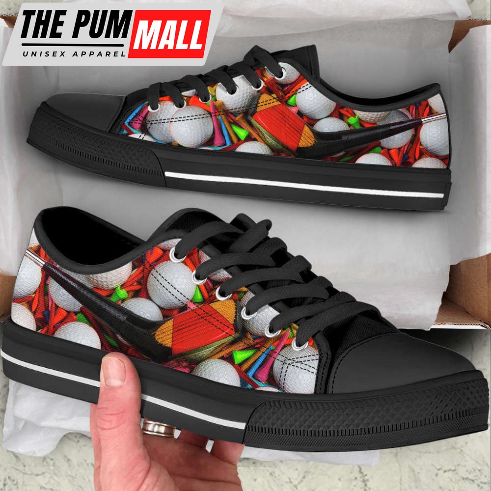 golf-club-low-top-shoes-canvas-print-fashionable-casual-gift-8uldqm0i Golf Club Low Top Shoes: Canvas Print Fashionable Casual Gift