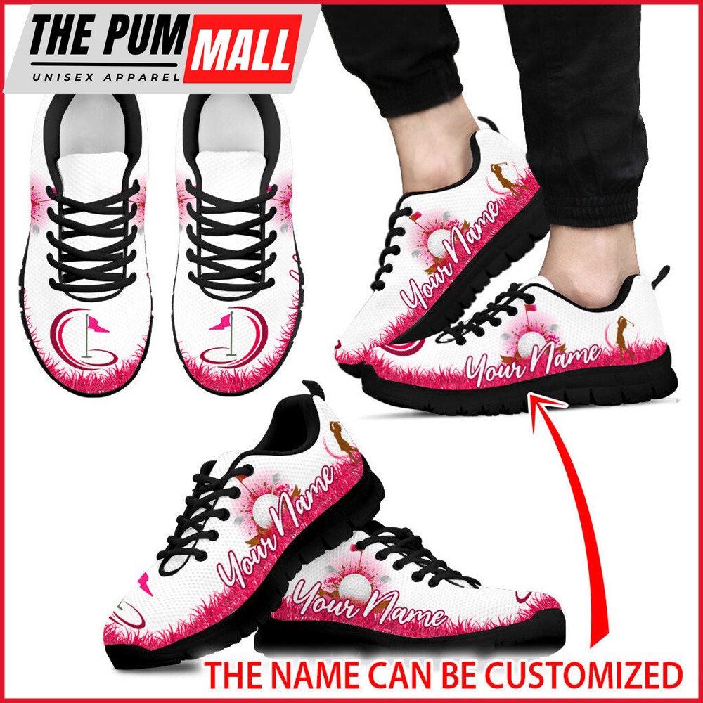 golf-grass-hot-pink-color-custom-name-fashion-sneaker-for-men-and-women-comforta-ft2e1bbn Golf Grass Hot Pink Color Custom Name Fashion Sneaker For Men And Women Comfortable Walking Running Lightweight Casual Shoes