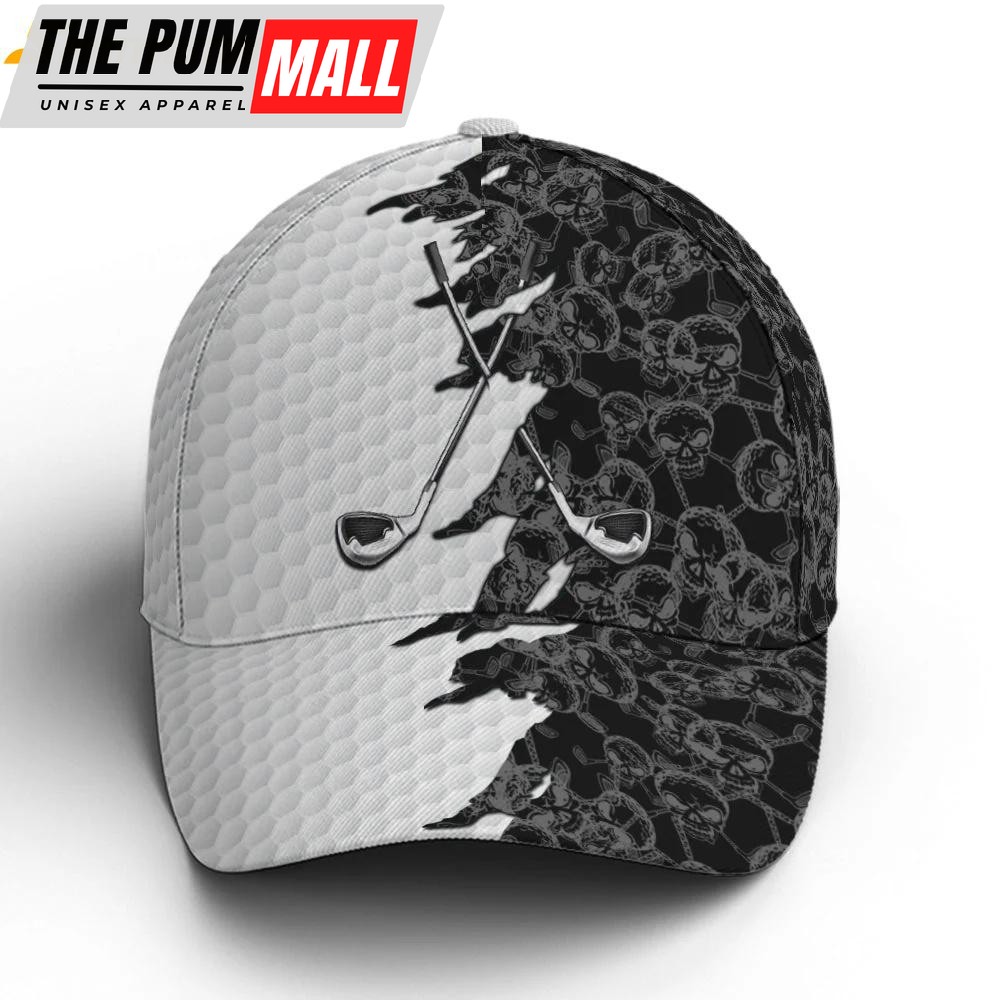 Golf Skull Pattern Classic Baseball Cap