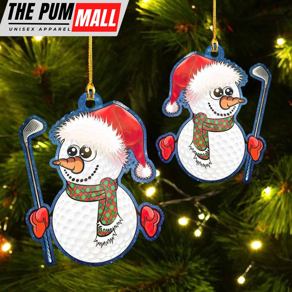 Golfer Snowman Ornament Golf Christmas Ornaments Gifts For Golf Lovers Limited Edition