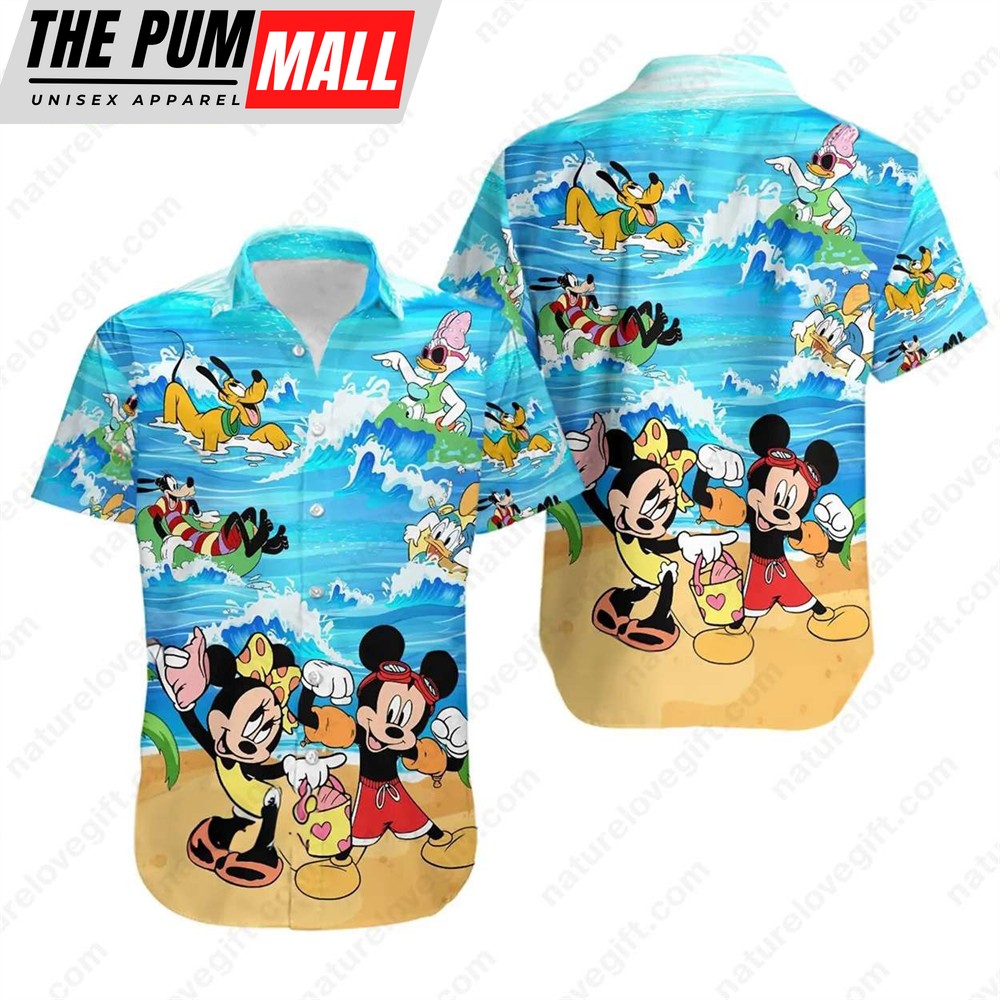 Goofy Mickey Hawaiian Shirt Minnie Summer Trip Disney Aloha Shirts