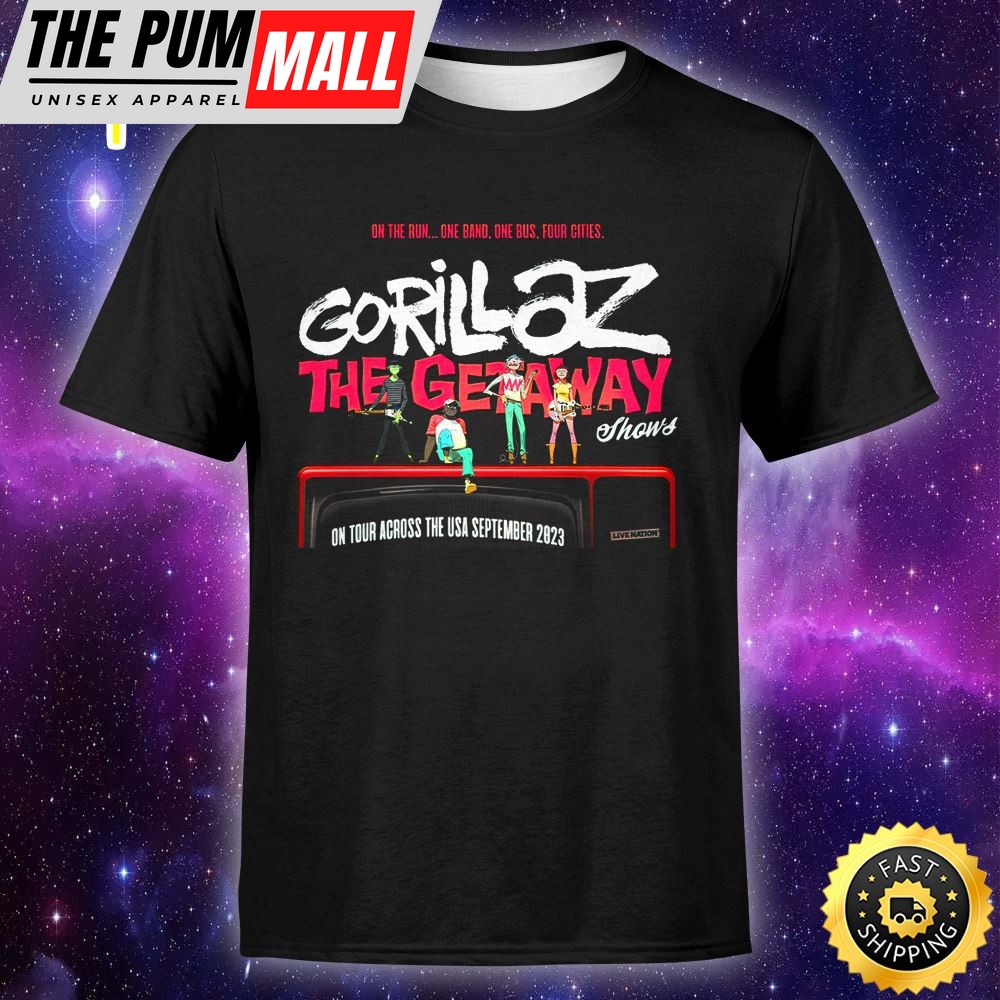 Gorillaz Announce New U.S Tour Dates For Fall 2025 Unisex T-Shirt