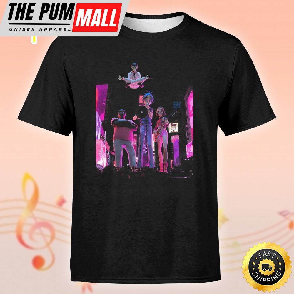 Gorillaz Keep ?Running? On Cracker Island Basic Unisex T-Shirt