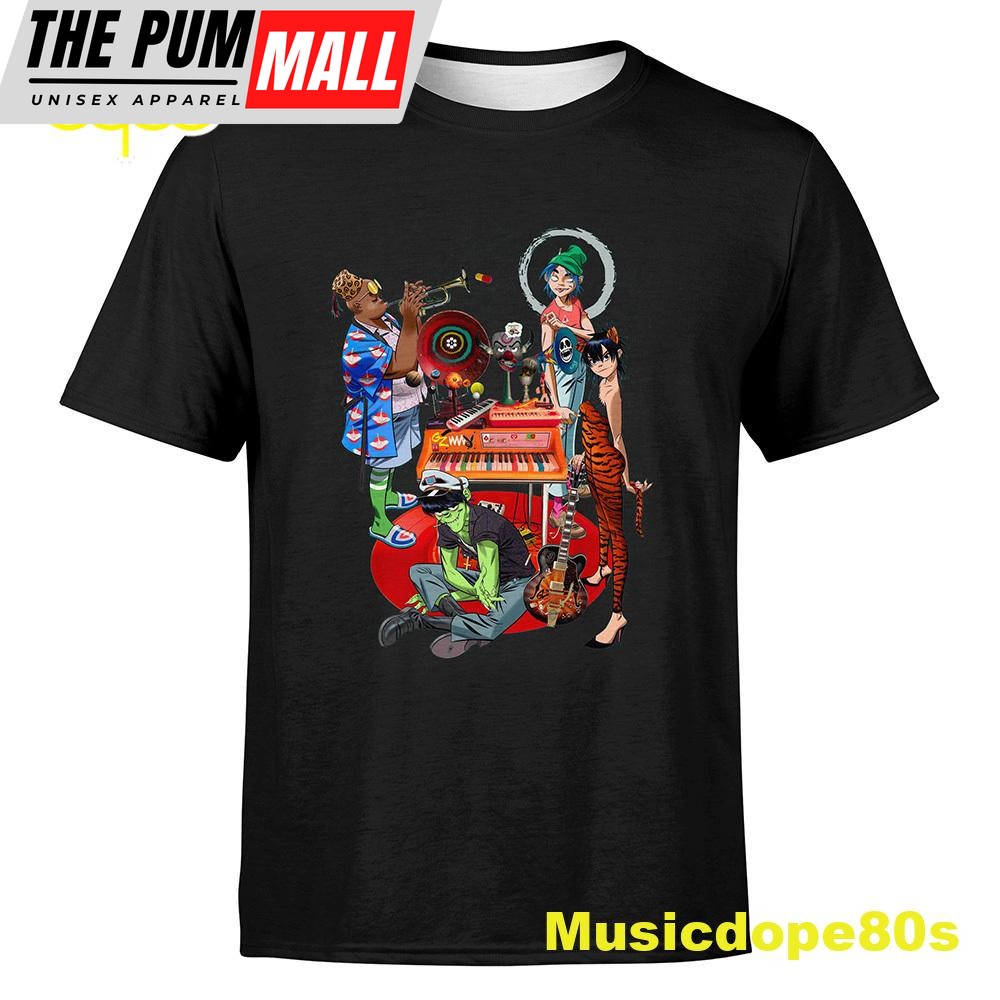 Gorillaz North America World Tour 2025 Gift For Fan T-Shirt
