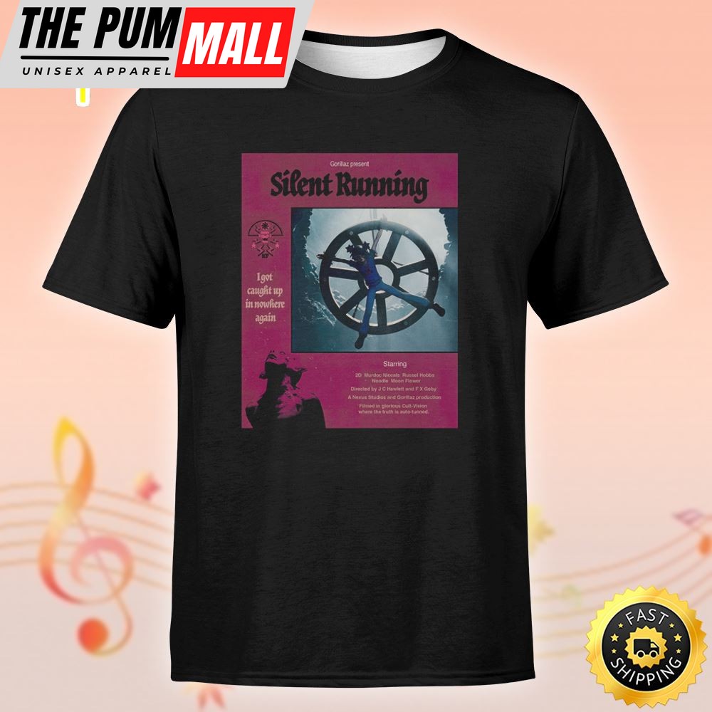 Gozillaz Present Silent Running Poster Basic Unisex T-Shirt