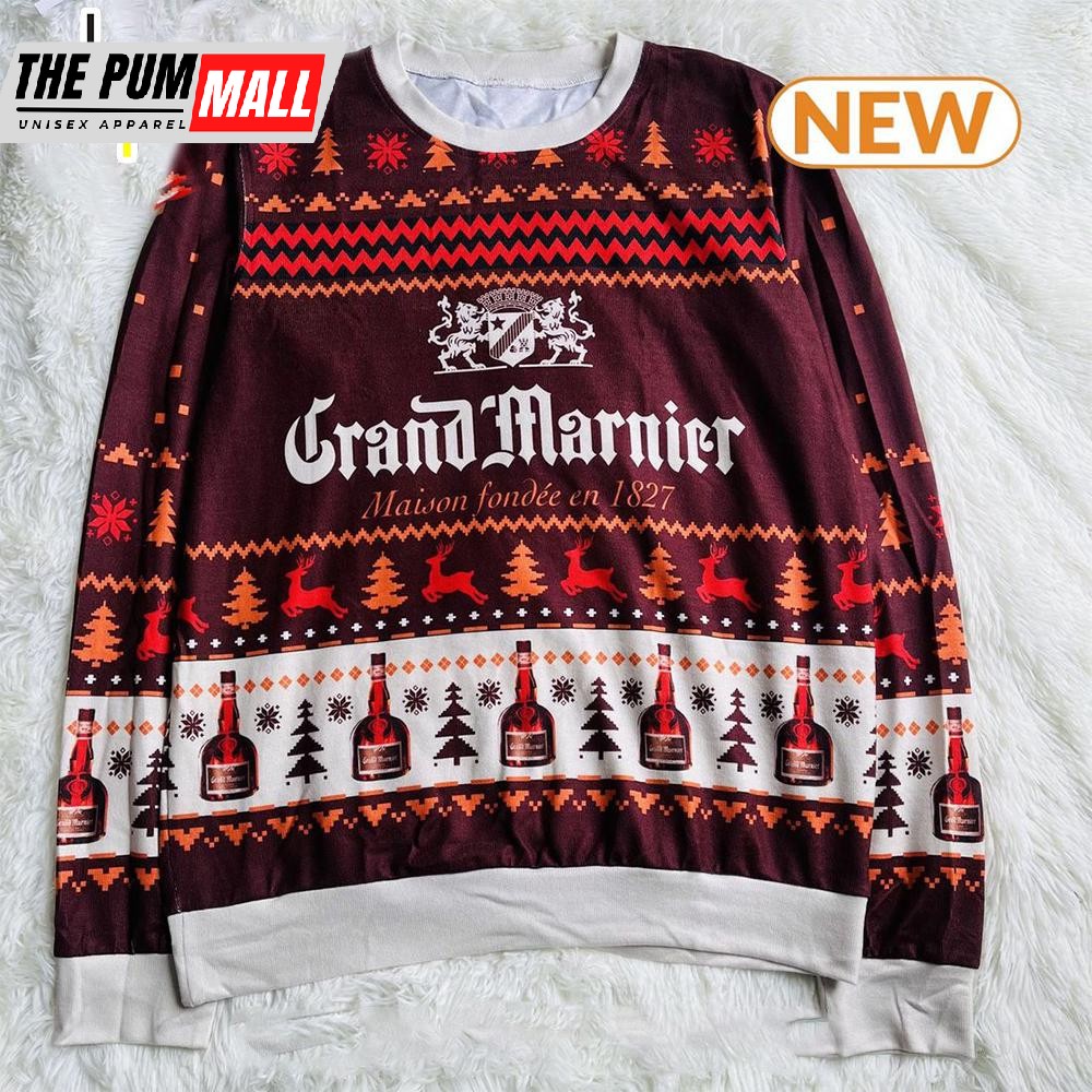 Grand Marnier Wine Ugly Christmas Sweater Shirt, Sweatshirt