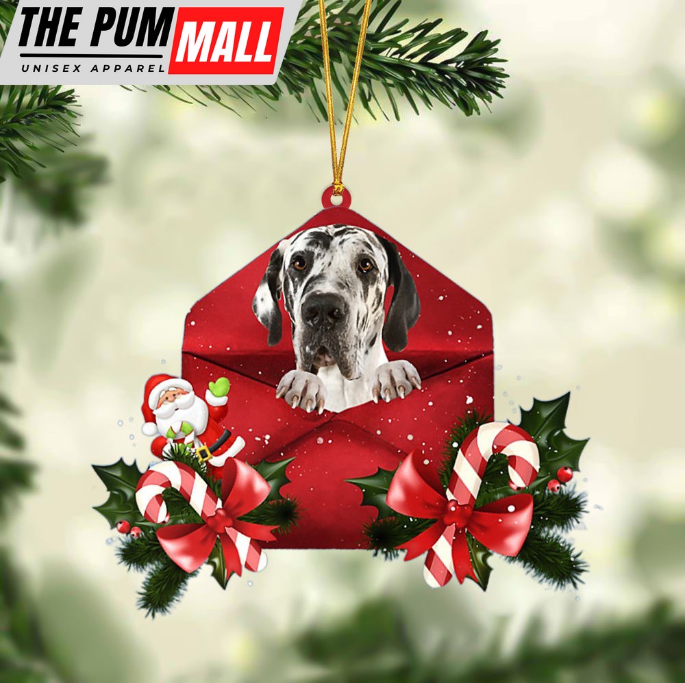 Great Dane Christmas Letter Ornament – Car Ornament – Gifts For Pet Owners Limited Edition