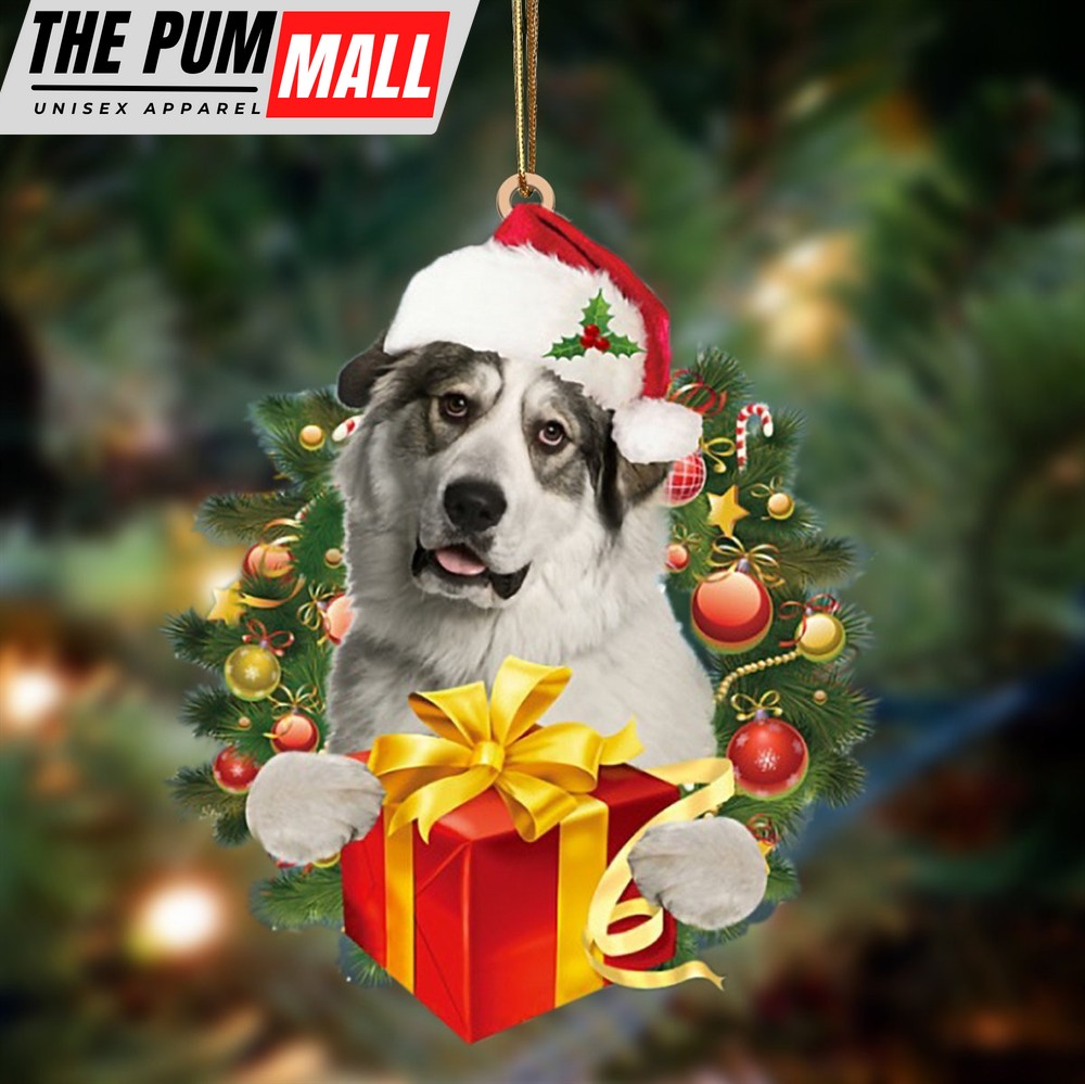 Great Pyrenees Give Gifts Hanging Ornament – Flat Acrylic Dog Ornament – Dog Lovers Gifts For Him Or Her Limited Edition