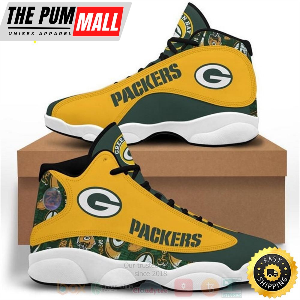Green Bay Packers Football Nfl Air Jd 13 Shoes 2