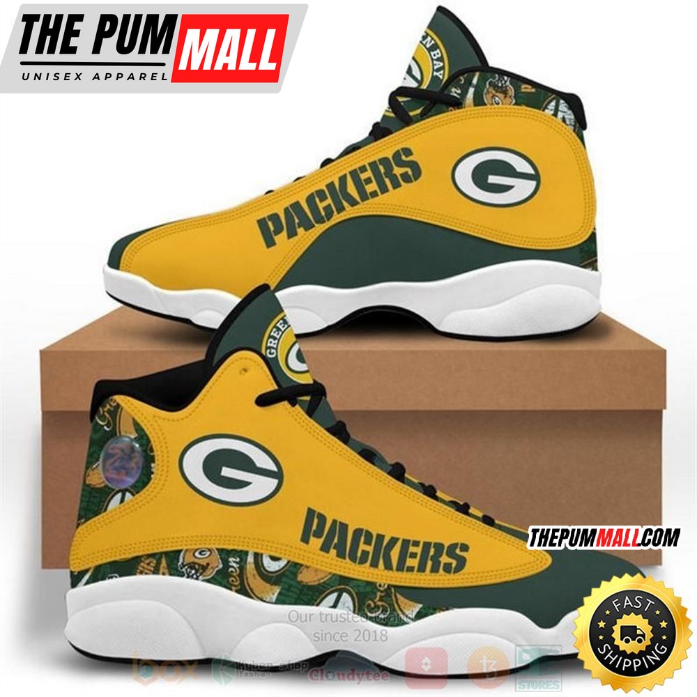 Green Bay Packers Football Nfl Air Jd 13 Shoes 2