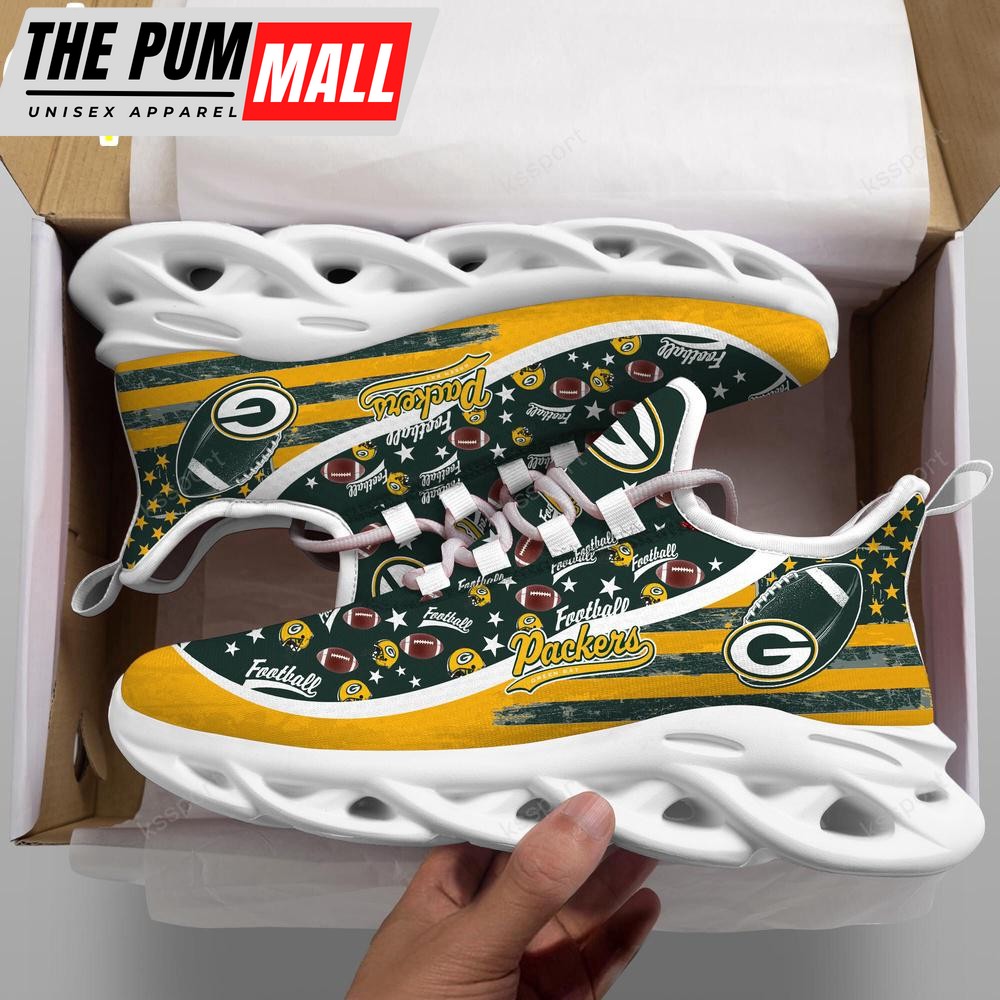 Green Bay Packers NFL Clunky Sport Max Soul Shoes New Design For Fans