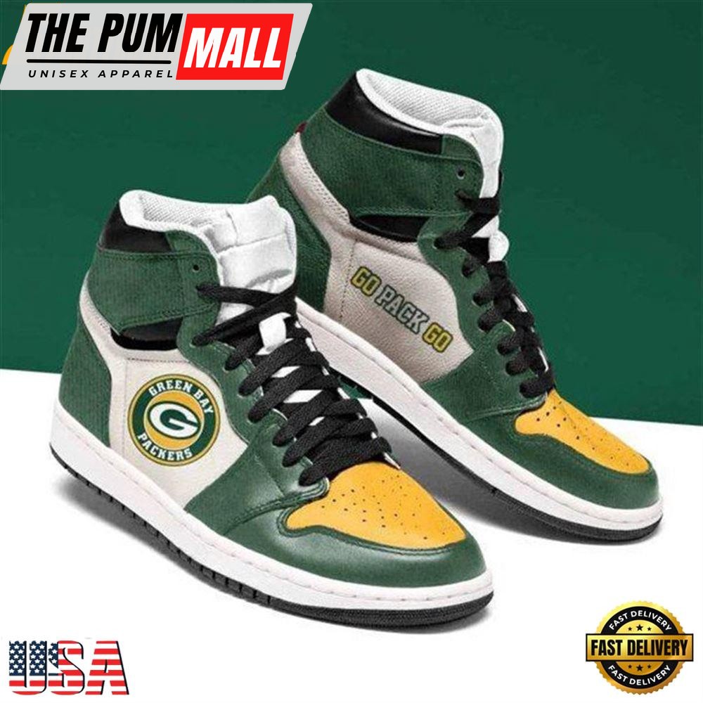 Green Bay Packers Nfl Football Air Jd Shoes Sport Sneaker Boots For Men Women