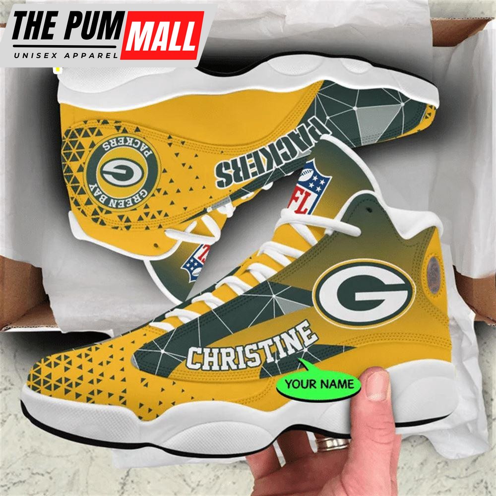 Green Bay Packers NFL Personalized Jordan 13 Shoes Gift For Fans Sport