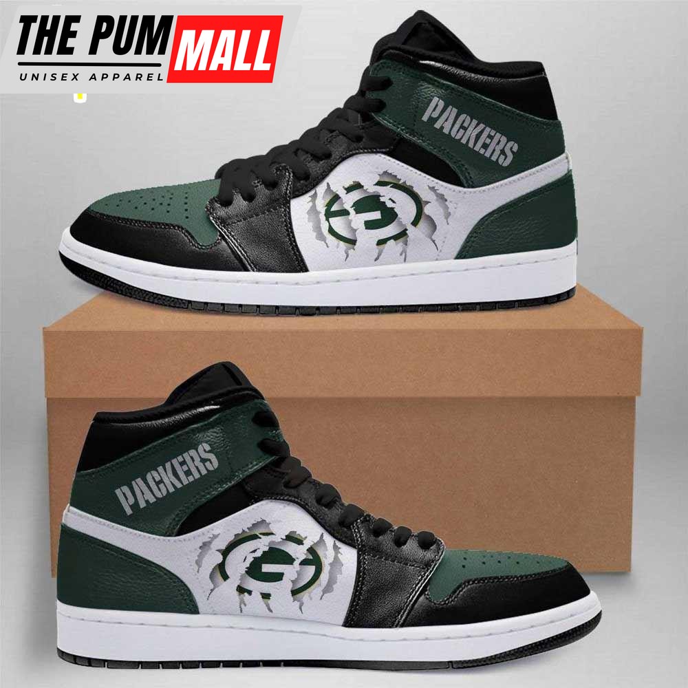 Green Bay Packers NFL Scratch JD1 Boot Sneakers Shoes