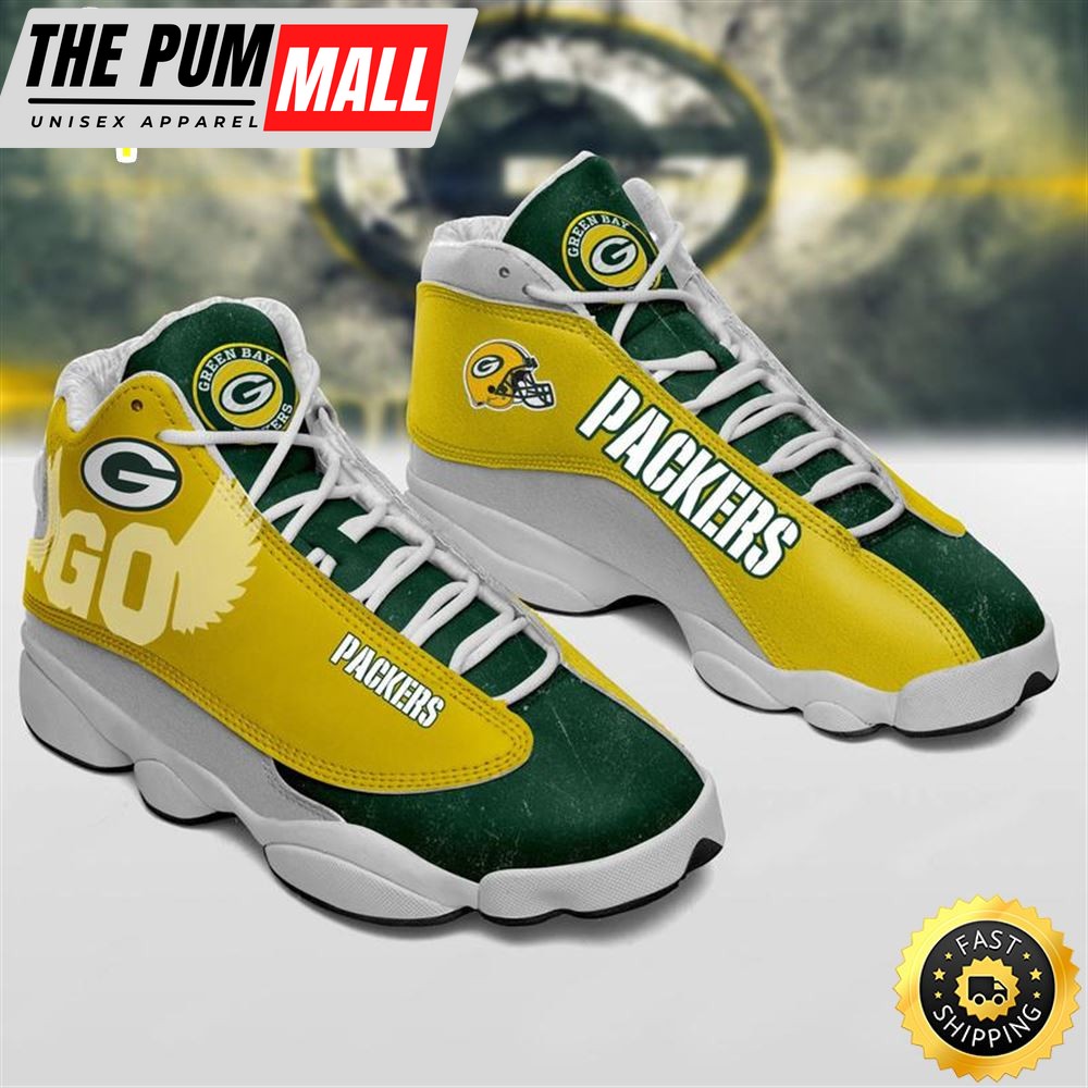 Green Bay Packers Nfl Ver 3 Air Jd 13 Sneaker