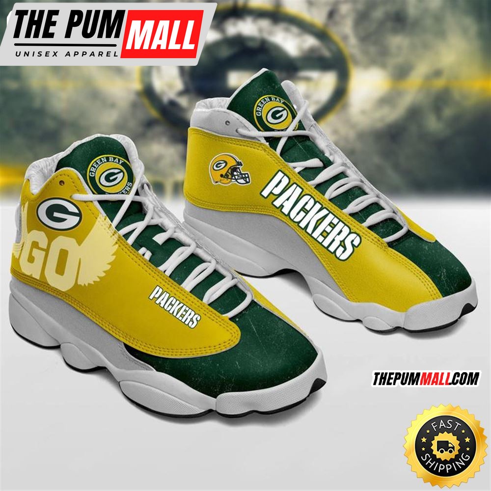 Green Bay Packers Nfl Ver 3 Air Jd 13 Sneaker